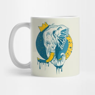 Retro Wave Royal Elephant Mug